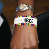 The IIBCC wristband showcasing local South African beadwork