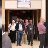 Delegates exiting the Auditorium and breaking for lunch